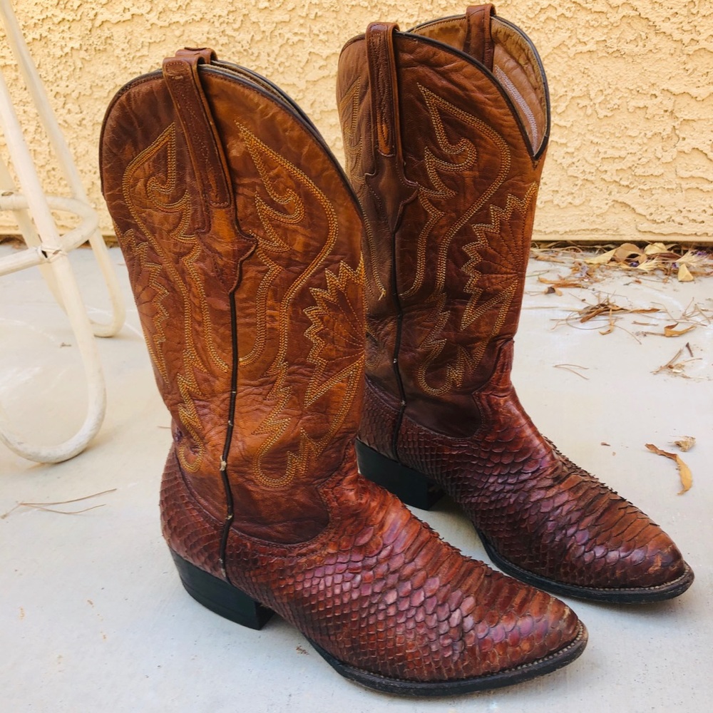 Snakeskin Cowboy boots